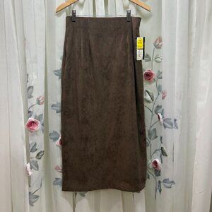 Joanna Brown Mink Women's Skirt NWT